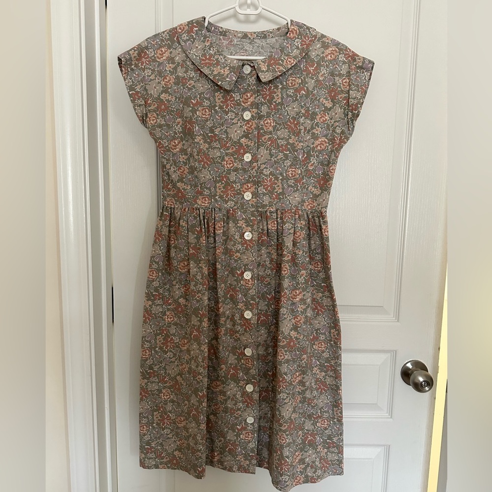 Flower print vintage style dress